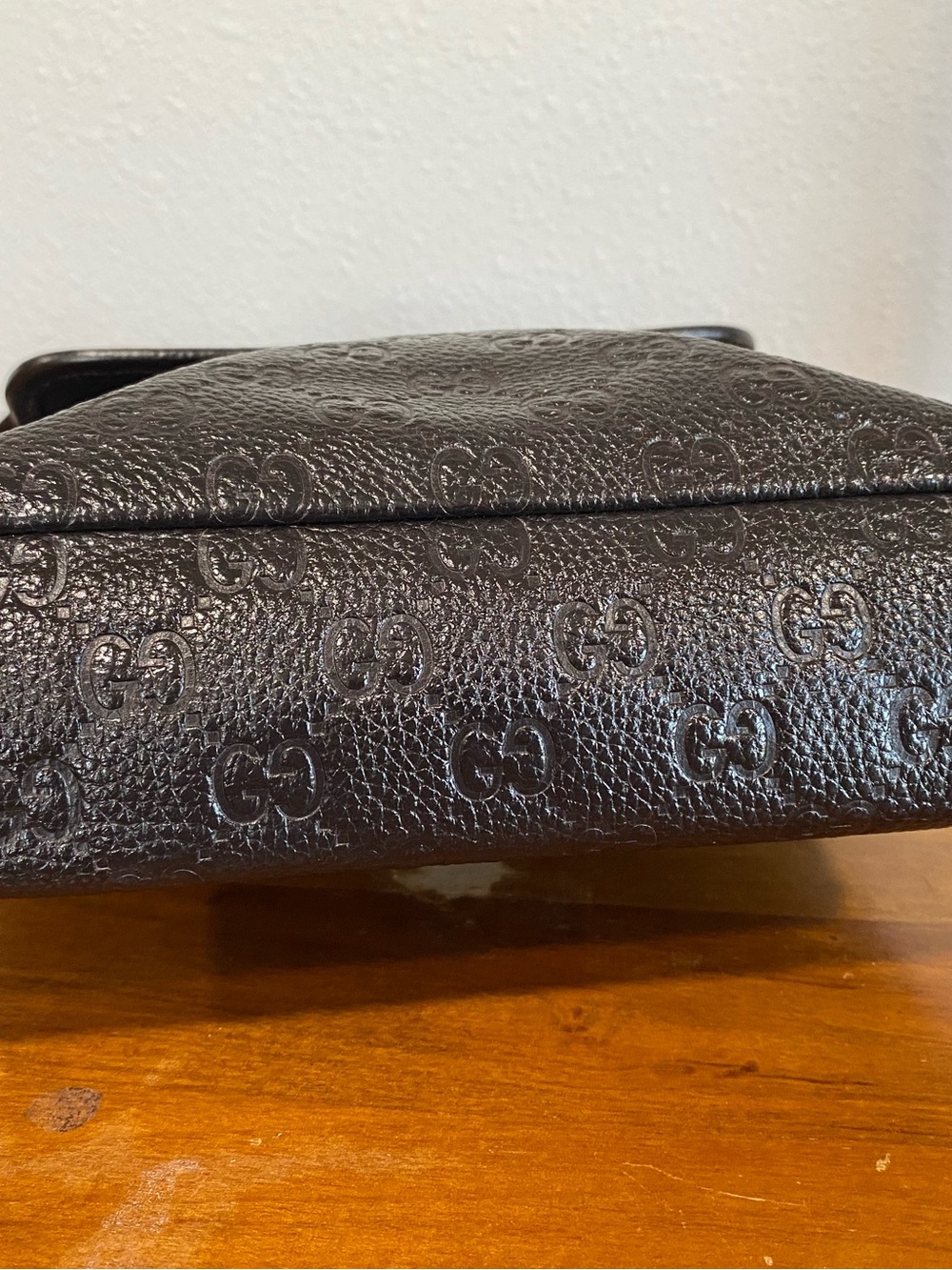 Brown Embossed Crossbody Bag - Picture 8 of 11